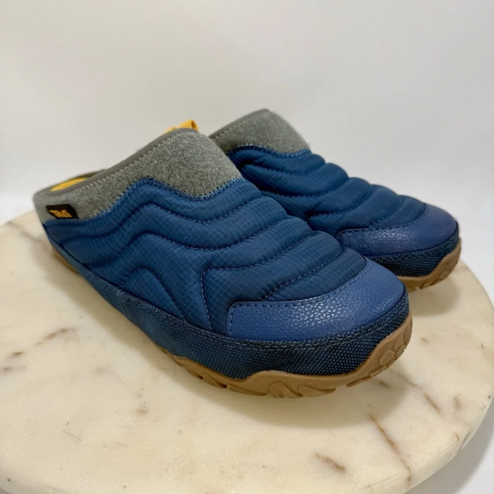 Teva ReEmber Terrain Slippers Shoes Mens 5/Womens 7 Blue Slip On Casual Comfort